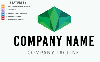 Virtual Technology VR Vector Design Logo Template