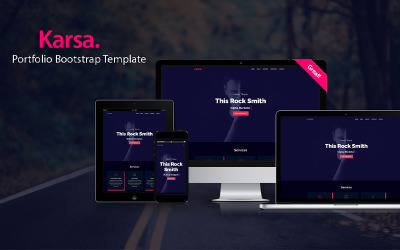 Bootstrap Karsa - Responsive Portfolio Bootstrap Web Sitesi #148682