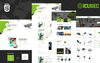 Responsywny szablon strony www Icusec Camera Accessories Shop and Security Services Website Template #148686