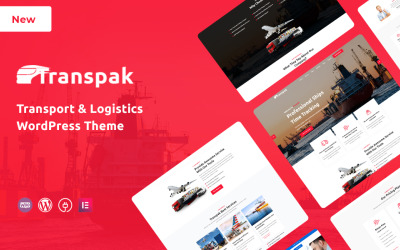 Responzivní WordPress motiv "Transpak - Transport & Logistics" #148687