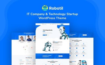Robotil – IT vállalat, robotok és technológia induló WordPress téma