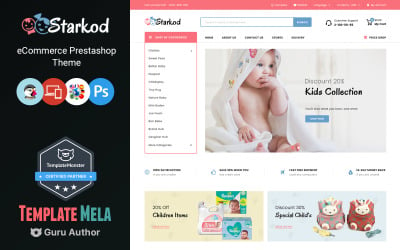 Starkod - Tema de PrestaShop para Tienda de juguetes y niños