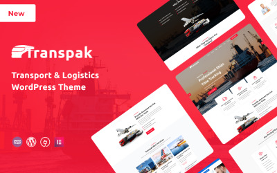 Transpak - Responsivt WordPress-tema för transport och logistik