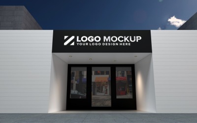 Logotipo da loja Golden Logo Maquete elegante do produto