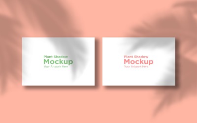Тінь пальмового листа з двома рамками з макетом продукту з рожевим фоном