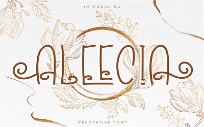 Aleecia | Police décorative