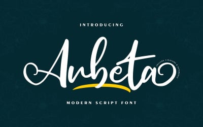 Arbeta | Moderne Kursivschrift