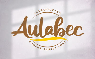 Aulabec | Fonte Cursiva Moderna