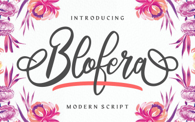 Blofera | Moderne Kursivschrift