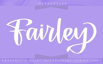 Fairley | Smidigt handskrift kursivt teckensnitt