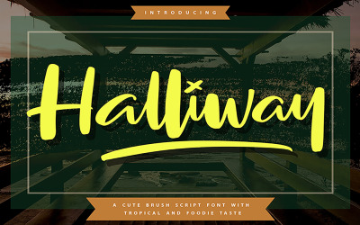 Halliway | Brush Cursive Font