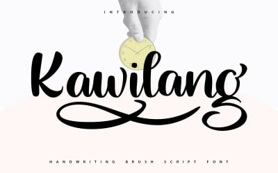 Kawilang | Handskrift pensel typsnitt