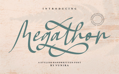 Megathon | Un carattere scritto a mano alla moda