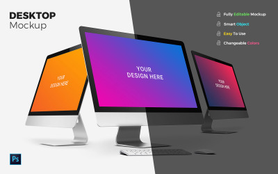 Mockup di prodotto desktop