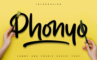 Phonyo | Foodie Cursive písmo