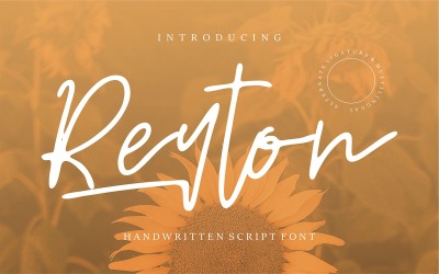 Reyton | Fonte cursiva manuscrita