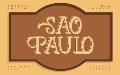 Sao Pulo | Carattere tipografico vintage