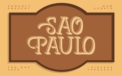 Sao Pulo | Vintage Typeface Font