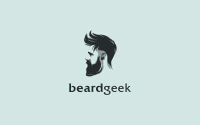 Barba Logo modello adatto per negozio di barbiere