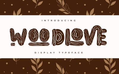 Woodlove | Exibir fonte do tipo