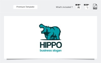 Hippo Logo Template