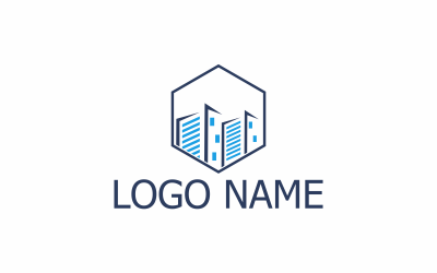 Building hexa Logo Template