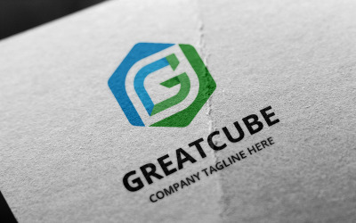 Great Cube - Modèle de logo lettre G
