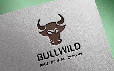 Modelo de logotipo da Bull Wild