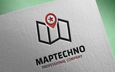 Modelo de logotipo da Maptechno