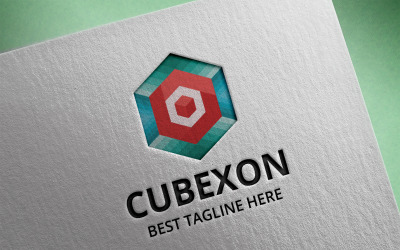 Plantilla de logotipo Cubexon