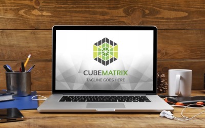 Küp Matrix Logo Şablonu