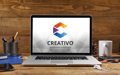 Logotypmall för Creativo (bokstaven C)