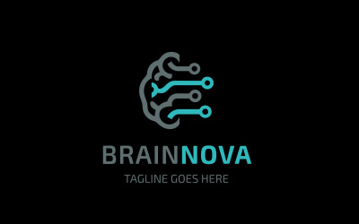 Modèle de logo Brain Innova