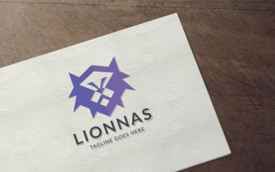 Modèle de logo Lionnas
