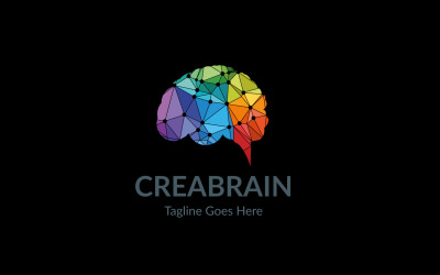 Modelo de logotipo Crea Brain