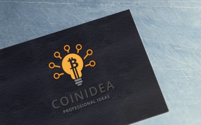 Plantilla de logotipo de idea de moneda