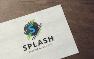 Splash - modèle de logo lettre S