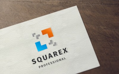 Squarex logotyp mall