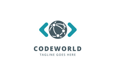 Szablon Logo świata kodu
