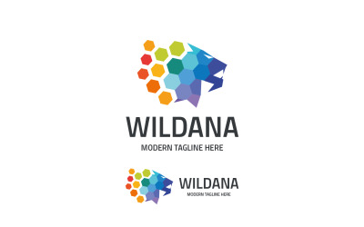 Wild Lion Logo Vorlage