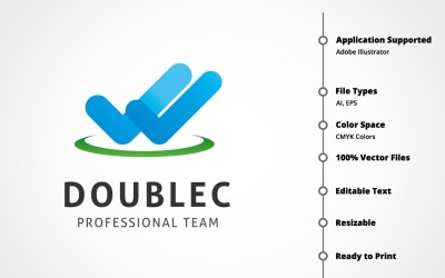 Double Team Logo Template