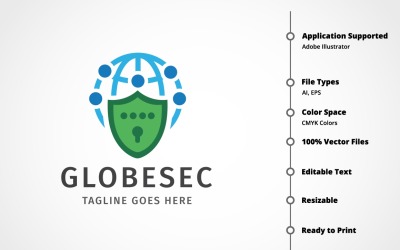 Global Güvenlik Logo Şablonu