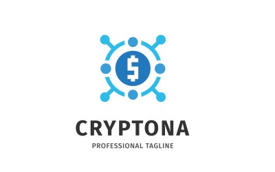 Krypto-Münz-Logo-Vorlage