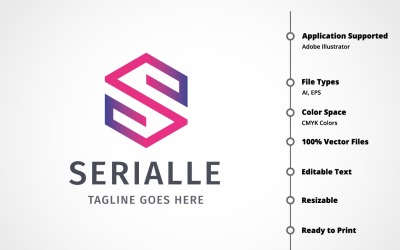 Letter S - Serialle Logo Template