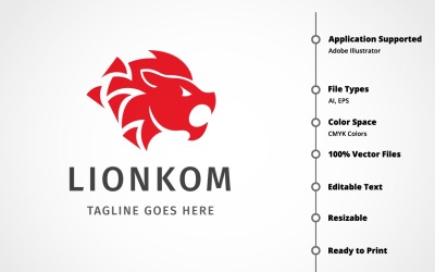 Lionkom Logo Template