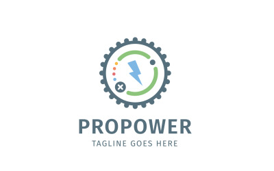 Plantilla de logotipo de Propower