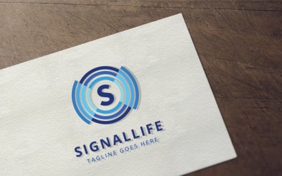 Plantilla de logotipo de Signal Life