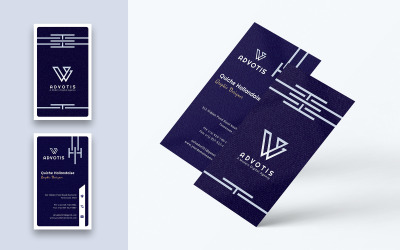 Designer Business Card-Vertical - Modello di identità aziendale