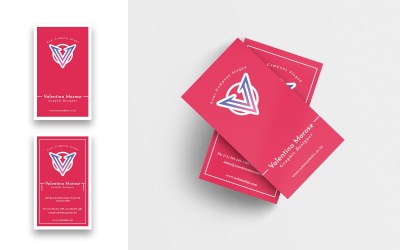 Designer Creative Business Card-Vertical - Plantilla de identidad corporativa