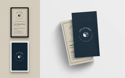 Designer Minimal Visitenkarte-Vertikal - Corporate Identity-Vorlage